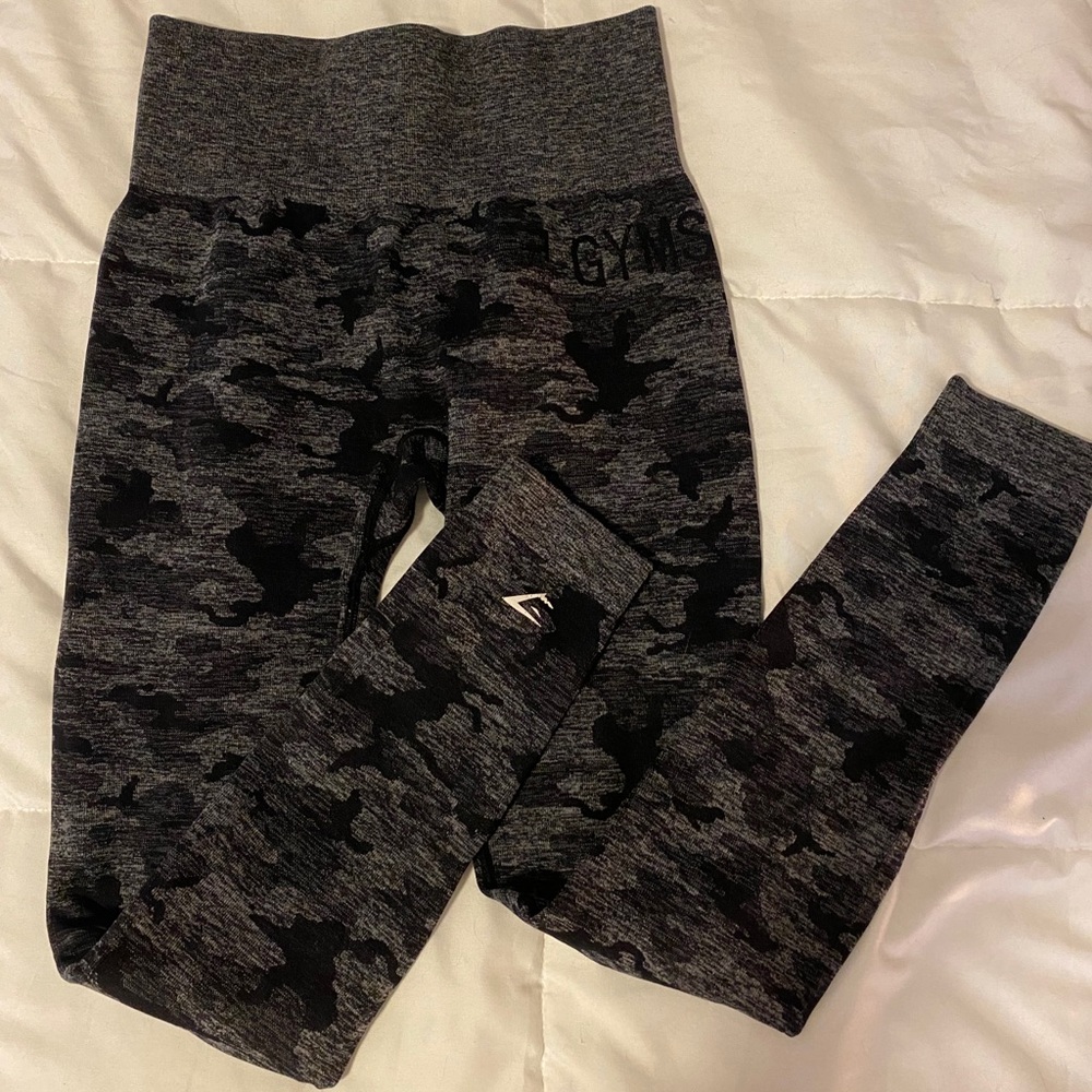 Gymshark Black Camo Leggings